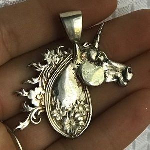 Unicorn Spoon Pendant - Necklace